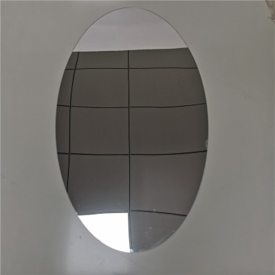 Plastic pc mirror sheet and cutting Factory direct sales silver oval PC mirror