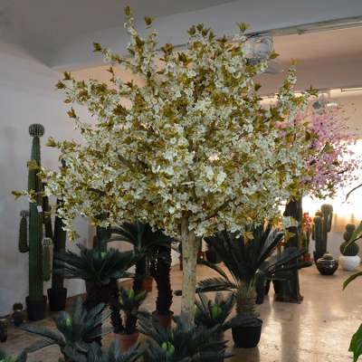 Latest Style Plastic 2.6m Artificial Cherry Blossom Tree For  Indoor