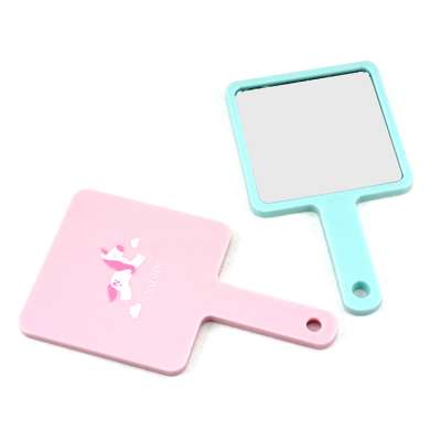 High Quality girls makeup travel mirror portable desk makeup mirror With Handle