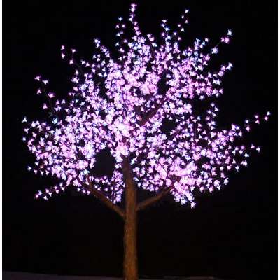 Outdoor artificial cherry blossom tree artificial LED lighted tree for street decorations