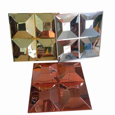 Electroplating metallic color wall decor 3d wall panel for hotel club wall decoration